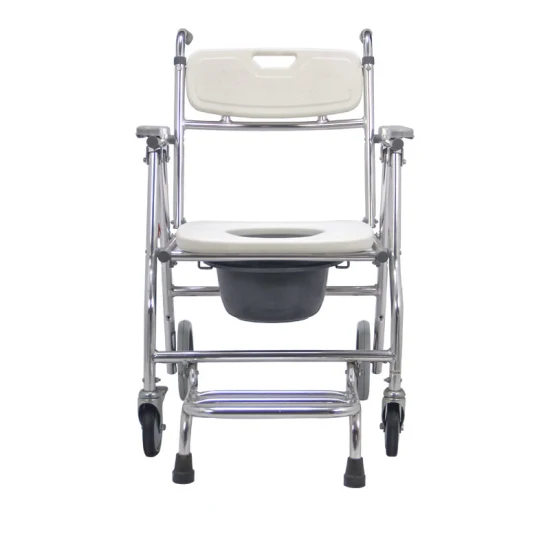 Cadeiras de cômoda de estrutura sobre vaso sanitário mais baratas, materiais de terapia de reabilitação de cadeira de rodas de plástico e aço inoxidável