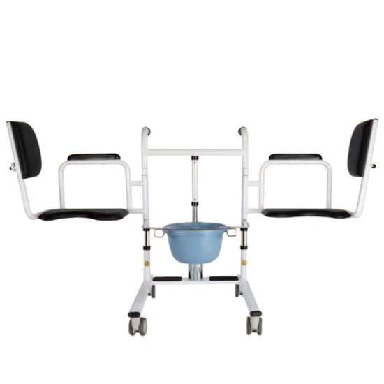 Cômoda médica portátil dobrável para banheiro, equipamento médico para cadeira de rodas